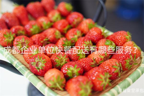 成都企業(yè)單位快餐配送有哪些服務?